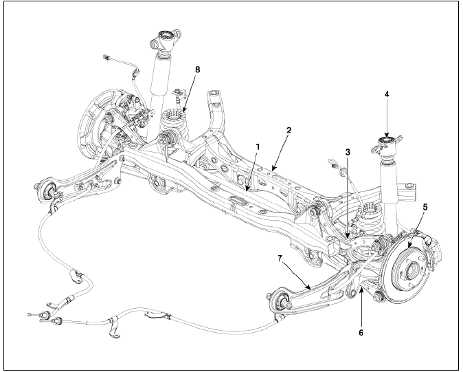Rear Suspension System / Components And Components Location