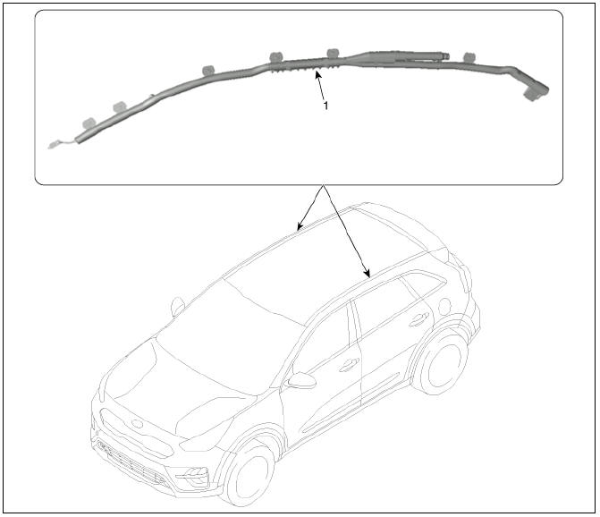 Curtain Airbag (CAB) Module Components and components location