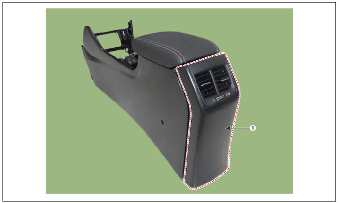 Rear Console Cover Components and components location