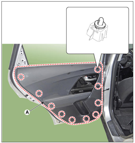 Rear Door Trim Repair procedures