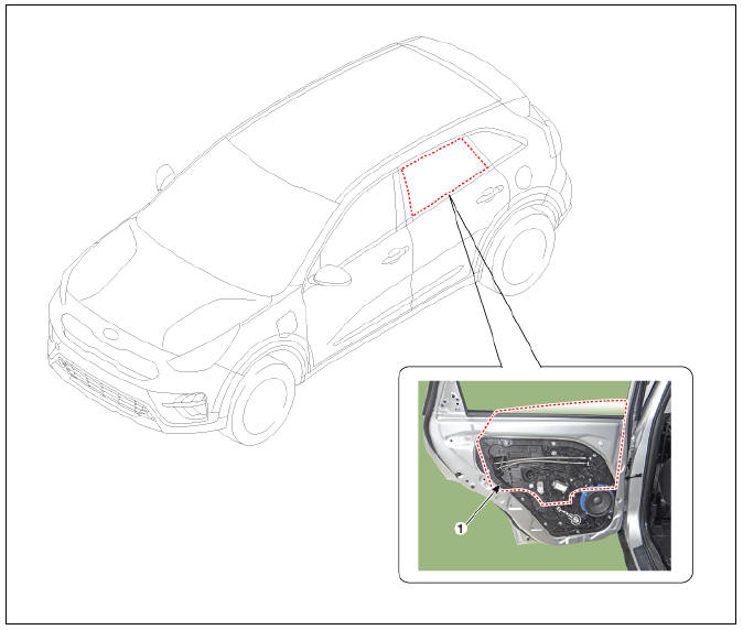 Rear Door Window Glass Components and components location