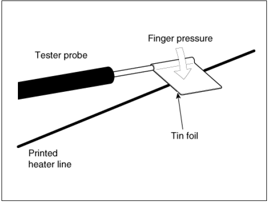 Rear Glass Defogger Printed Heater Repair 