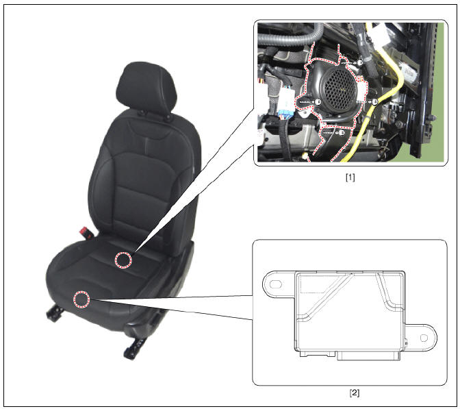 Air Ventilation Seat Components and components location